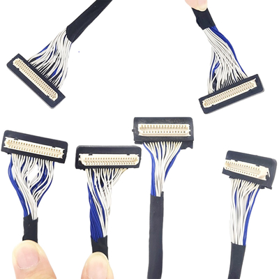 DF9 31pin Custom LVDS Cable , Flex Coaxial Cable 1mm Pitch Connector Type