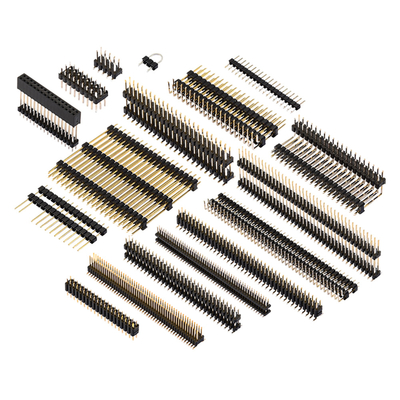 Straight Right Angle SMT Pin Header Connector Single Dual Row Type