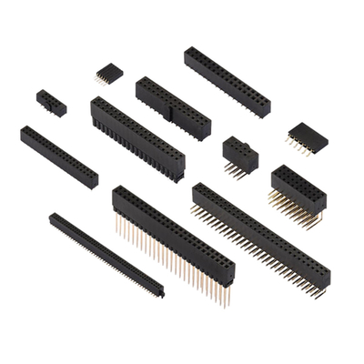 DIP Type Printed Circuit Board Connectors , 2.54mm Female Board To Board Connector