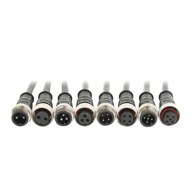 OEM Waterproof PVC Jacket M12 Connector Cables 3Ft Male Female Cable