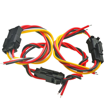50mm Customized Cable Wire Assemblies Black 8P8C Tin Plated
