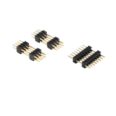 Gold Flash PCB Connector 2.0mm Pitch Through Hole Pin Header 2.54mm Pitch Male