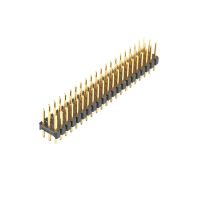 Gold Flash PCB Connector 2.0mm Pitch Through Hole Pin Header 2.54mm Pitch Male
