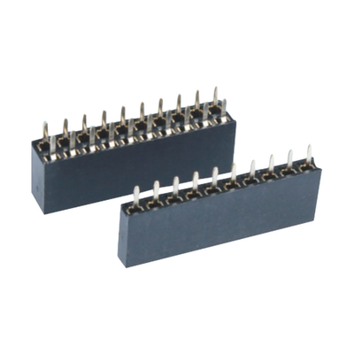 Straight Right Angle PCB Female Connector 0.5A To 3A Through Hole 2.54mm 2.0mm Pitch