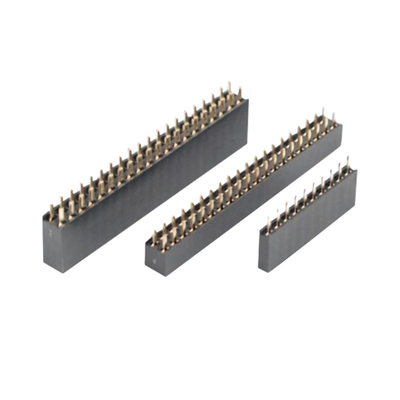 Straight Right Angle PCB Female Connector 0.5A To 3A Through Hole 2.54mm 2.0mm Pitch