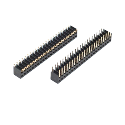 Straight Right Angle PCB Female Connector 0.5A To 3A Through Hole 2.54mm 2.0mm Pitch
