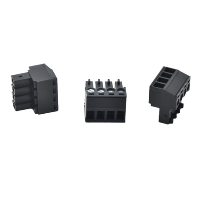 Black Color 3.50mm Pitch Female Male Wire Connector Housing For Home