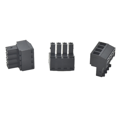 Black Color 3.50mm Pitch Female Male Wire Connector Housing For Home