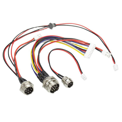Connector M16 Waterproof Cable Assembly Male And Female Straight Front Mount Wiring Harness
