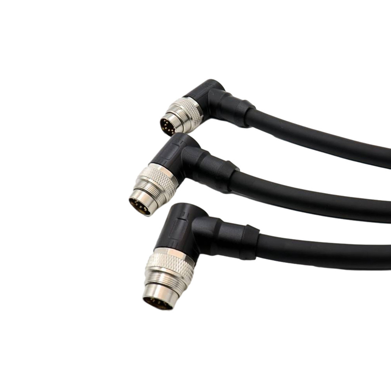 Metal Shell M5 M16 Waterproof Cable Assembly Industrial Grade PVC Cover Male To Female