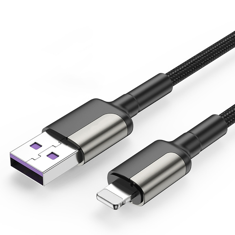 OEM Fast Charging Data Cable , Nylon Micro USB Cable 2.4A For Iphone