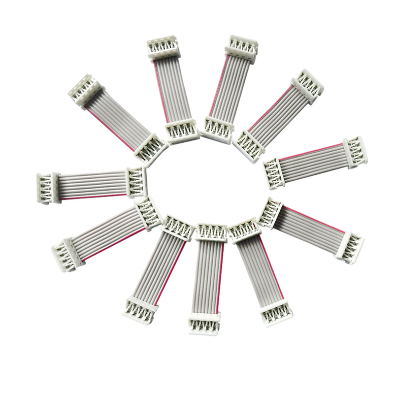 UL2651 Flat Ribbon Cables 15cm Length 2.54mm 1.27mm Pitch Grey Color