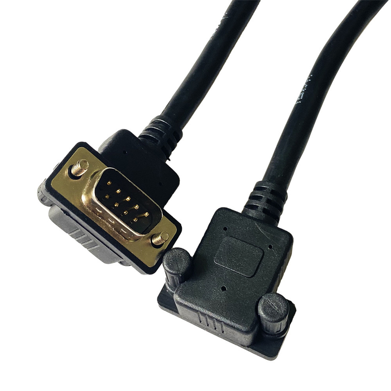 9 Pin 15 Pin 25 Pin RS232 Adapter Cable L Shape DB37 Cable Assembly