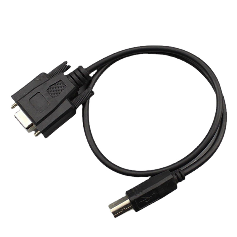 Custom RS232 Overmolding Cable Assemblies DB9 Female To USB 2.0 B Male Type