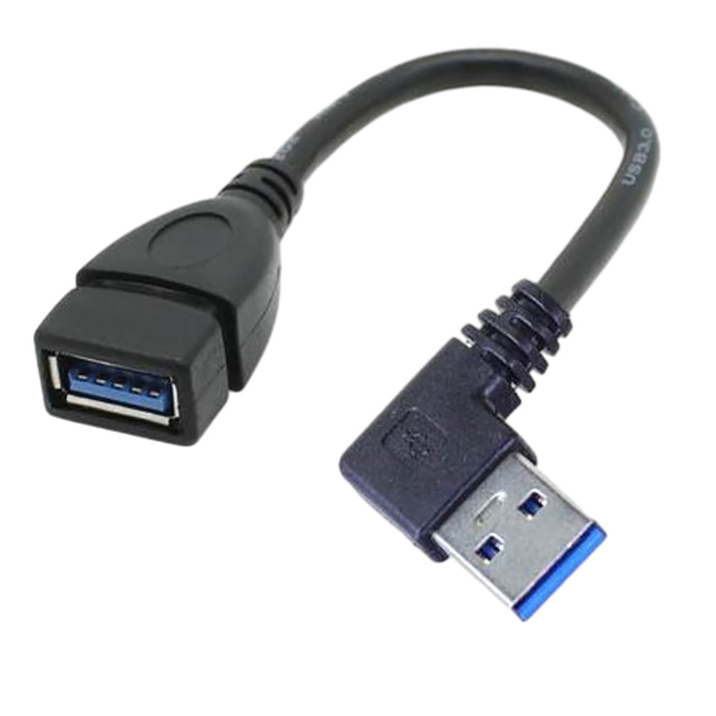 2.4A USB Charging Data Cable , Right UP Down Left Angle Extension Power Supply Cable
