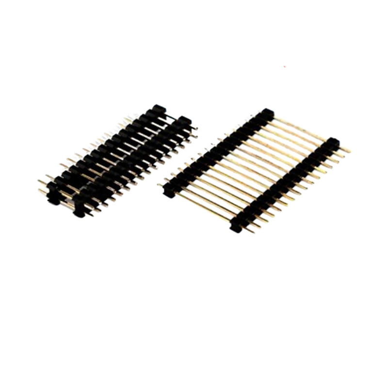 Gold Flash PCB Connector 2.0mm Pitch Through Hole Pin Header 2.54mm Pitch Male